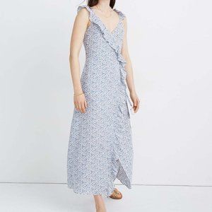 NWT Madewell Faux-Wrap Maxi Dress